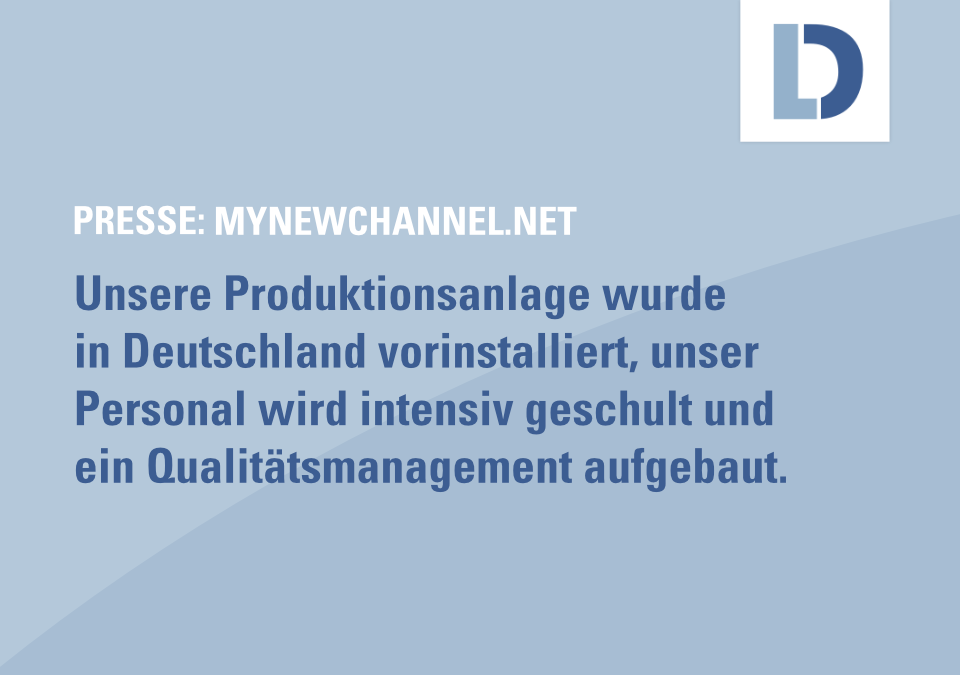 mynewschannel.net: Deutscher Mittelständler plant, im Dezember erste Covid-Schnelltest-Produktion in Subsahara-Afrika zu starten